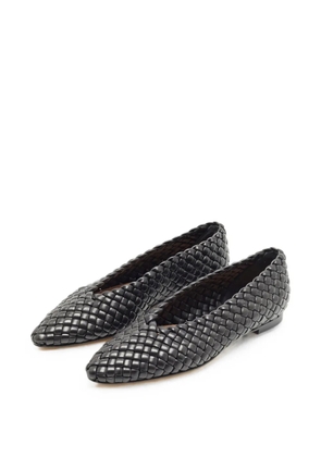 Bottega Veneta Pre-Owned Sofia Intrecciato ballet flats - Black