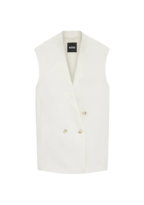BOSS double-breasted sleeveless waistcoat - Neutrals