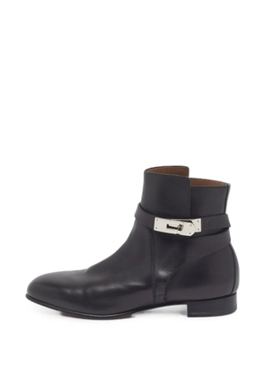 Hermès Pre-Owned Neo leather ankle boots - Black