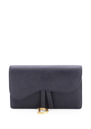 Christian Dior Pre-Owned Saddle Rectangular Leather belt bag - Black