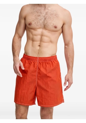 Gramicci contrast-stitch logo-patch swim shorts - Orange