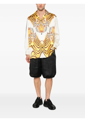 Y-3 logo-detail drawstring shorts - Black