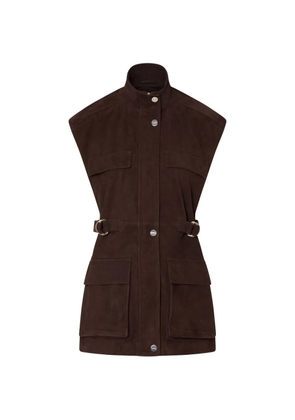 LIU JO suede vest - Brown