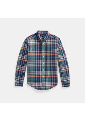 Plaid Cotton Oxford Shirt