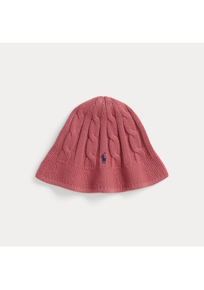 Cable-Knit Cotton Bucket Hat