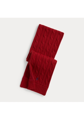 Cable-Knit Cotton Scarf