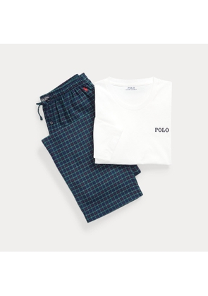 Cotton Jersey & Plaid Flannel Sleep Set