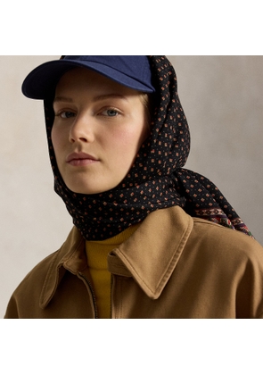 Foulard Wool Fringe Scarf