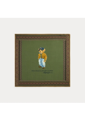 Polo Bear Wool Square Scarf