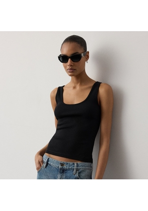 Ellis Rib-Knit Cotton-Blend Tank Top