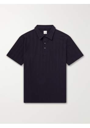 Paul Smith - Organic Herringbone Cotton-Piqué Polo Shirt - Men - Blue - S