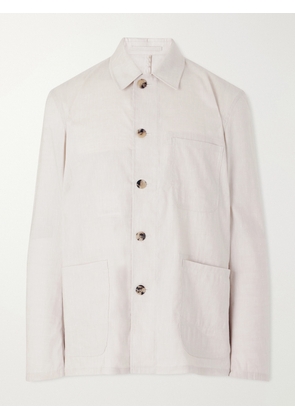 Paul Smith - Linen and Wool-Blend Overshirt - Men - Neutrals - S