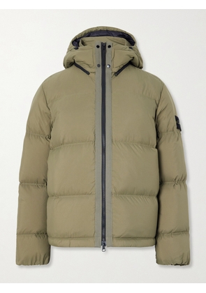 Stone Island - Padded Quilted CORDURA® Ripstop Hooded Down Jacket - Men - Green - S