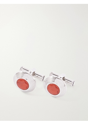Montblanc - Silver Cufflinks - Men - Red