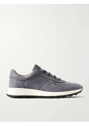 Tod's - Paneled Suede Sneakers - Men - Gray - UK 7.5