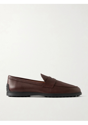 Tod's - Full-Grain Leather Penny Loafers - Men - Brown - UK 6