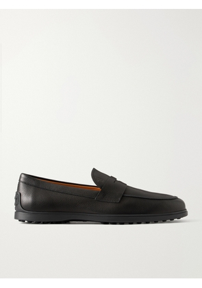Tod's - Full-Grain Leather Penny Loafers - Men - Black - UK 6
