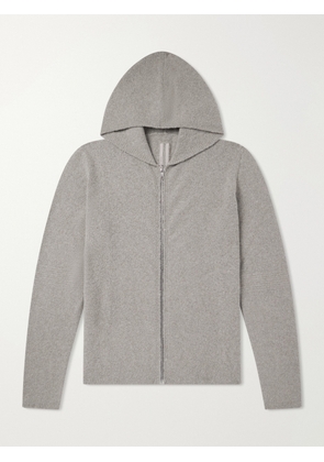 Rick Owens - Cashmere-Blend Felt Zip-Up Hoodie - Men - Gray - S