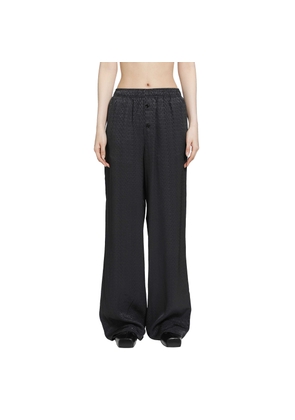 Viscose Blend Jacquard Trousers