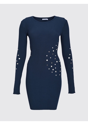PATRIZIA PEPE Viscose Mini Dress with Metal Eyelets