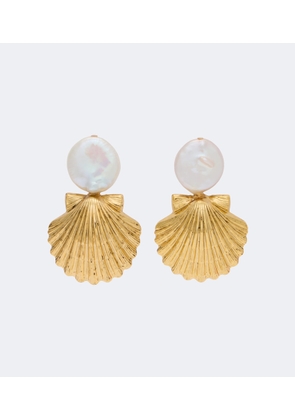 Jennifer Behr Laguna faux pearl drop earrings