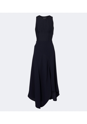 Veronica Beard Thalissa draped ribbed-knit midi dress