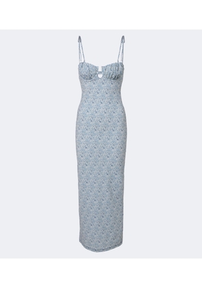 Montce Petal floral maxi dress