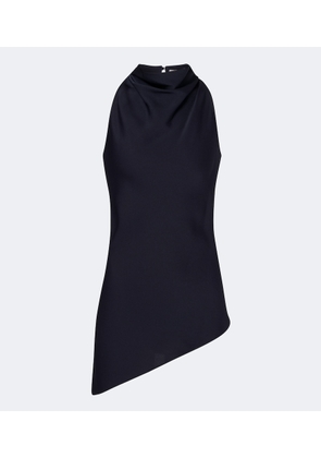Veronica Beard Radford asymmetric halterneck top