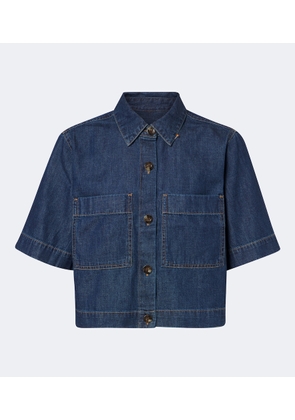 Veronica Beard Spruce cotton denim shirt