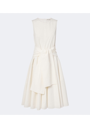 JW Anderson Cotton cloque midi dress