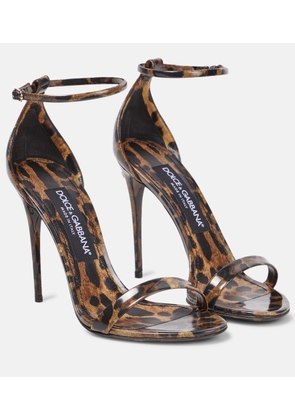Dolce&Gabbana x Kim leopard-print leather sandals