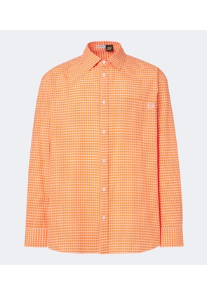 Loewe Checked cotton-blend shirt