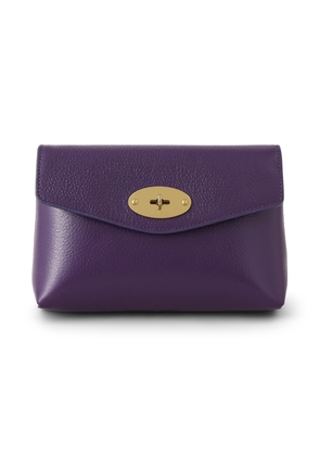 Mulberry Women's Leather Darley Cosmetic Pouch Amethyst