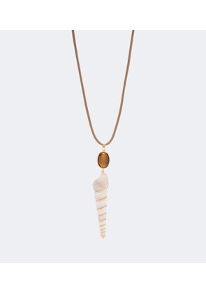 Jennifer Behr Finley pearl seashell necklace
