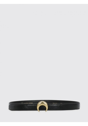 MARINE SERRE Leather Belt with Crescent Moon Monogram Buckle