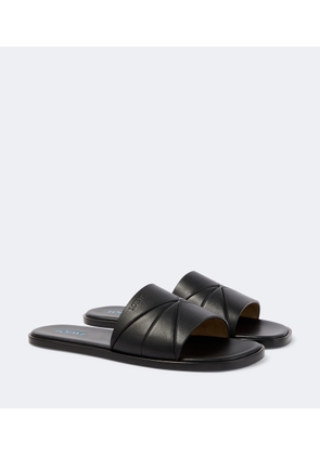 Loewe Origami leather slides