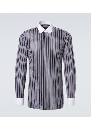 Tom Ford Striped cotton poplin shirt