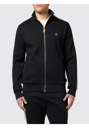 PHILIPP PLEIN Cotton Blend Zip Hoodie with Logo