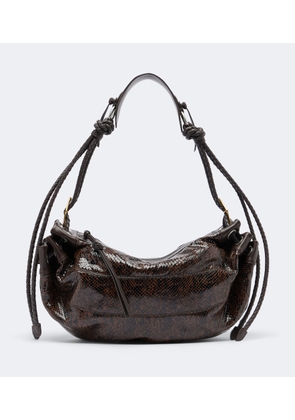 Isabel Marant Maia Medium snake-effect leather shoulder bag