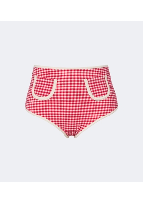 Montce Polly gingham bikini bottoms