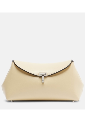 Toteme T-Lock Mini leather clutch