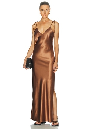 By Malene Birger Pascale Dress in Latte Brown - Brown. Size 42 (also in 34, 36, 38, 40).