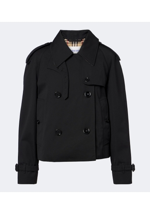 Burberry Double-breasted cotton gabardine jacket