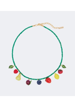 Jennifer Behr Fruita embellished charm necklace