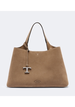 Tod's Apa Medium suede top-handle bag