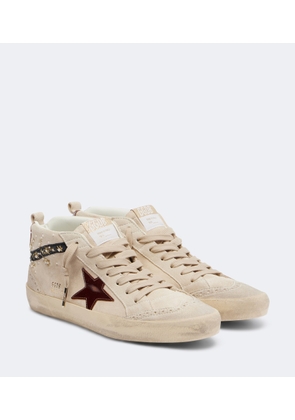 Golden Goose Mid Star embellished suede high-top sneakers