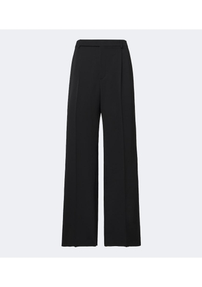 Saint Laurent Wool gabardine wide-leg pants