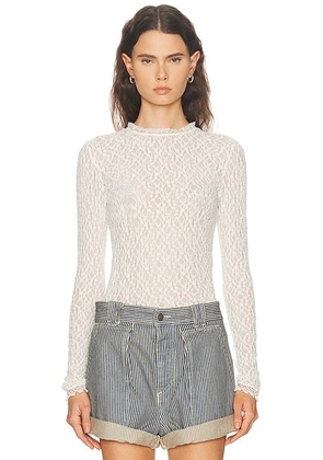 Isabel Marant Brany Top in White - White. Size 38 (also in 34, 36, 40, 42).