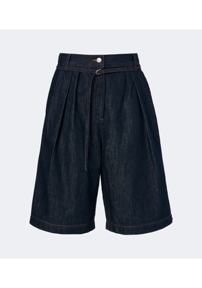 Dries Van Noten Belted denim shorts