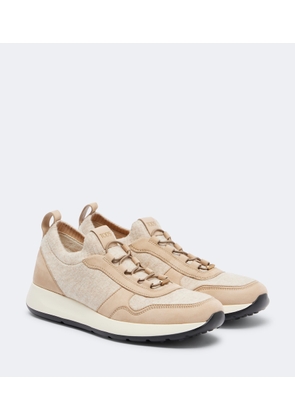 Tod's Leather-trimmed sneakers